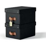 Esselte Leitz Arrchivbox Puro klein mit Klappdeckel 2 Stueck Schwarz (61470095)