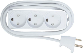 Microconnect GRU033WDK Verlängerungskabel 3 m 3 AC-Ausgänge Indoor Weiß (GRU033WDK)