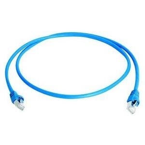 Telegärtner Mini-Patchkabel Kat.6A (IEC) S/FTP, 2,0 m, blau MP8 FS 500 LSZH-2,0 m, Anschlussfolge nach EIA/TIA 568B, - 1 Stück (L00001A0289)