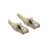 Lindy Premium - Patch-Kabel - RJ-45 (M) - RJ-45 (M) - 50,0m - SFTP - CAT 6 - glatt, halogenfrei - Grau (45592)