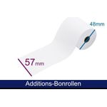 ARTDEV Additionsrolle - Normalpapier HF 57 48(50) 12 (B/D/K), 22m (ADN575012)