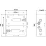 Goobay BH D 2xD Passive Halterung Schwarz (11452)