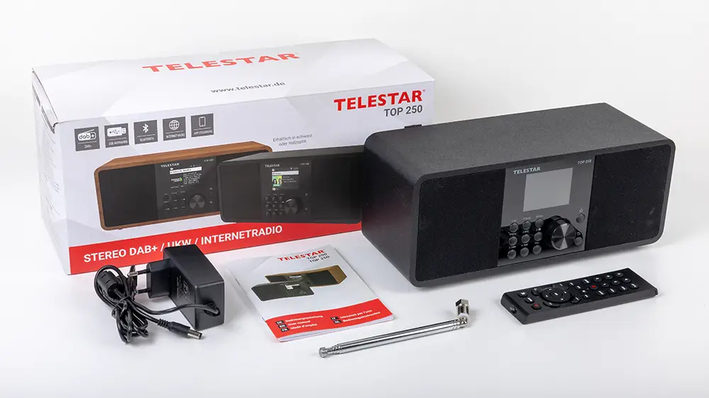 Telestar TOP 250 DAB+ Internetradio Schwarz