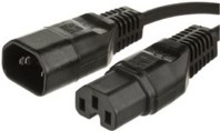 Microconnect PE011410 1m C14-Koppler C15-Koppler Schwarz Stromkabel (PE011410)