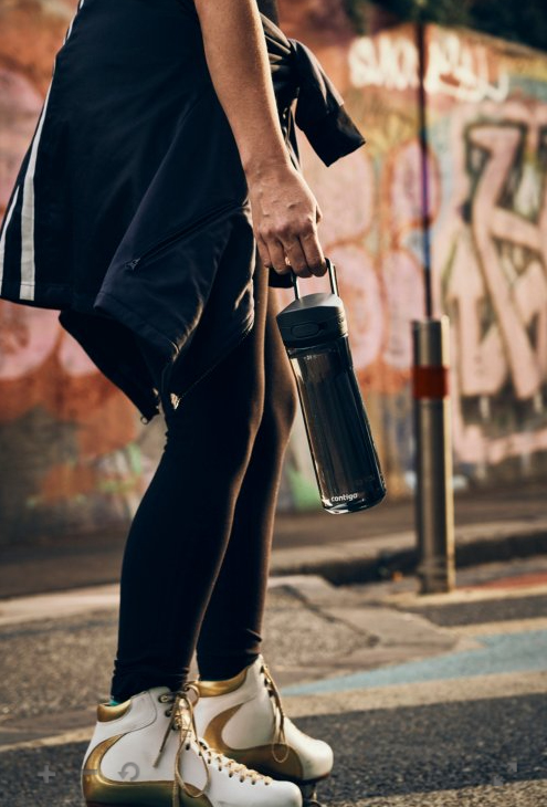 Contigo Jackson 2.0 Trinkflasche 720 ml Tritan Klappdeckel Schwarz