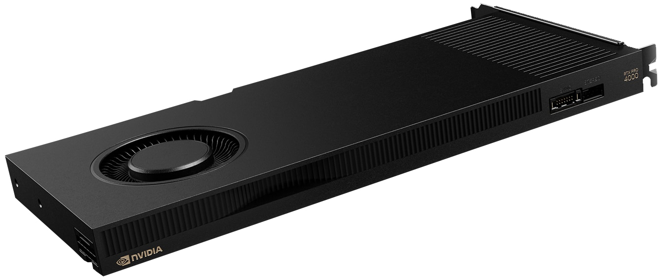 NVIDIA RTX PRO 4000 Blackwell Grafikkarte 24 GB GDDR7 PCIe 5.0 x16 Schwarz