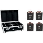 EUROLITE Set 4x AKKU TL-3 QCL RGB+UV Trusslight + Case mit Ladefunktion (20000854)