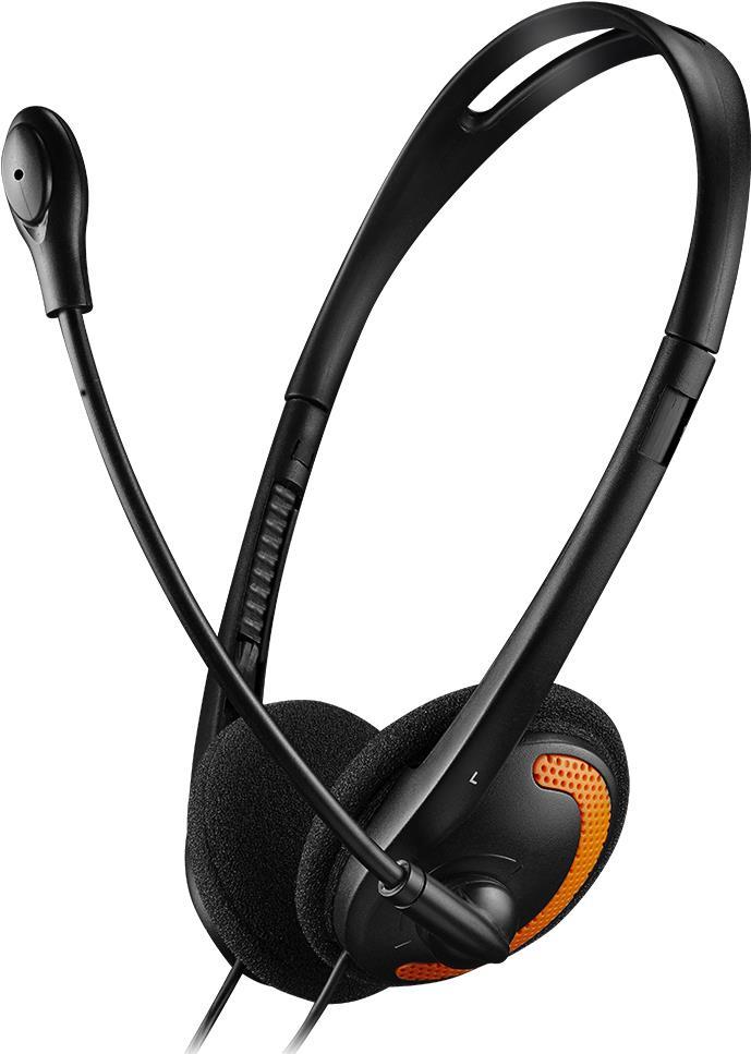 Canyon CNS-CHS01BO - Headset - On-Ear - kabelgebunden - Schwarz, orange