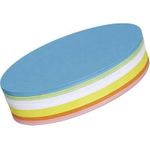 Maul Moderationskarten 6395399 Oval 11 x 19 cm Weiß, Gelb, Orange, Rot, Grün, Blau, 250St (6395399)