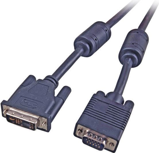 EFB-Elektronik DVI-A 12+5 auf VGA HD-DSub 15, St.-St., AWG 28, 5,0m, schwarz Hersteller: EFB Elektronik (K5436.5)