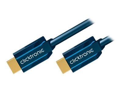 ClickTronic Casual Series HDMI-Kabel 3 m High Speed mit Ethernet Blau