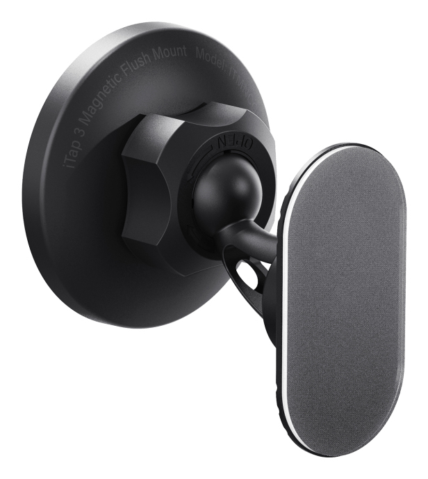 iOttie iTap 3 MagSafe Flush Mount Aktive Halterung mit Magnetring-Adapter Schwarz