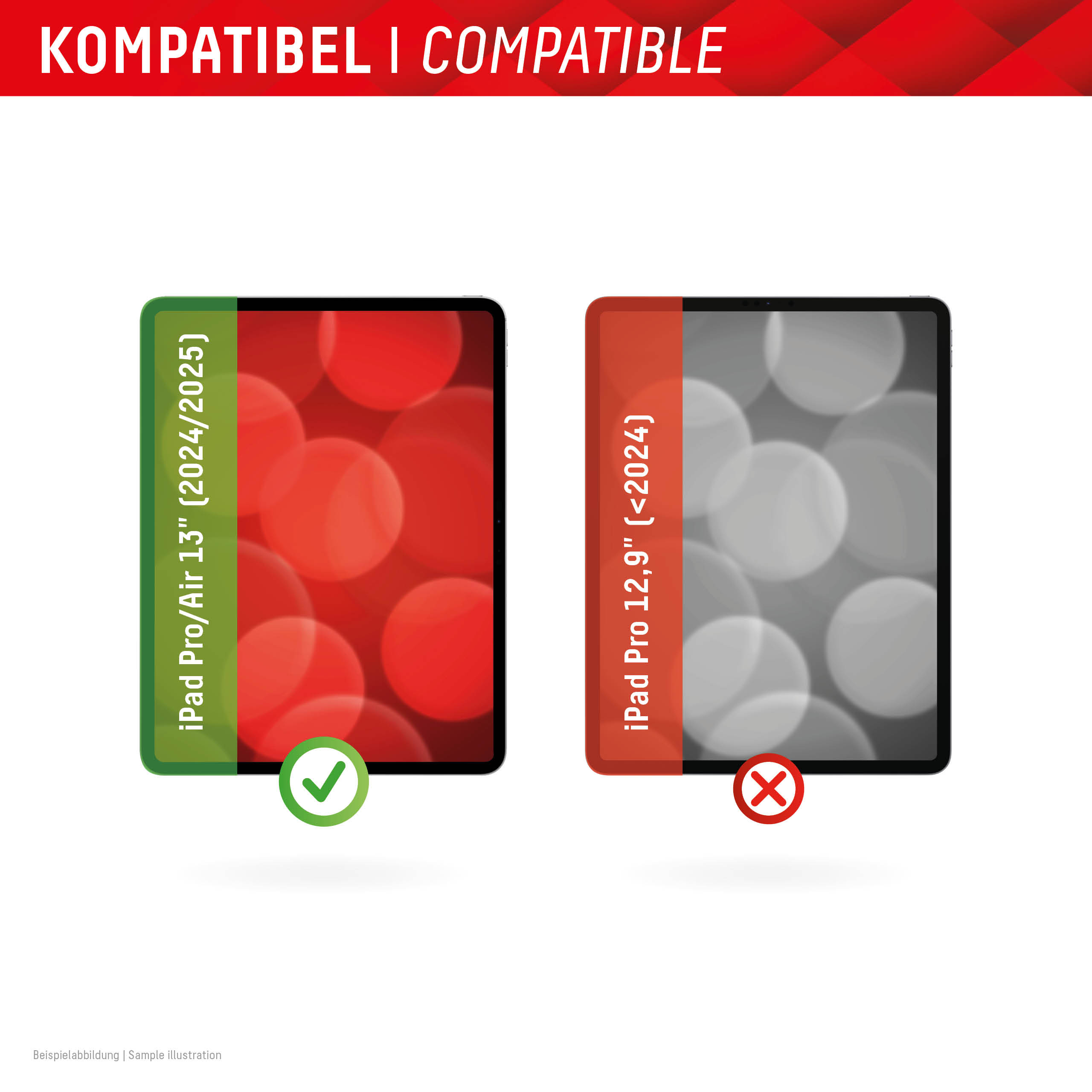 Displex Tablet Privacy Safe Blickschutzfilter für iPad Pro 13"/Air 13" (2024) Schwarz