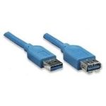 EXSYS EX-K1630-3 USB Kabel 3 m USB 3.2 Gen 1 (3.1 Gen 1) USB A Blau (EX-K1630-3)