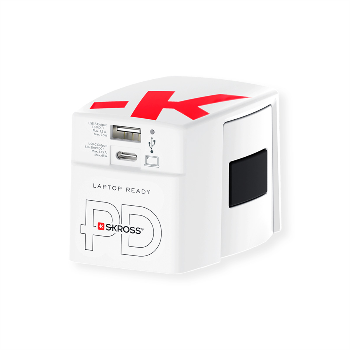 Skross World AC65PD Reiseladegerät 20 V Weiß