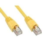 Patchkabel S-STP (PIMF), Cat 6, gelb, 2,0 m Patchkabel mit besonders schmalem Knickschutz (71502Y)