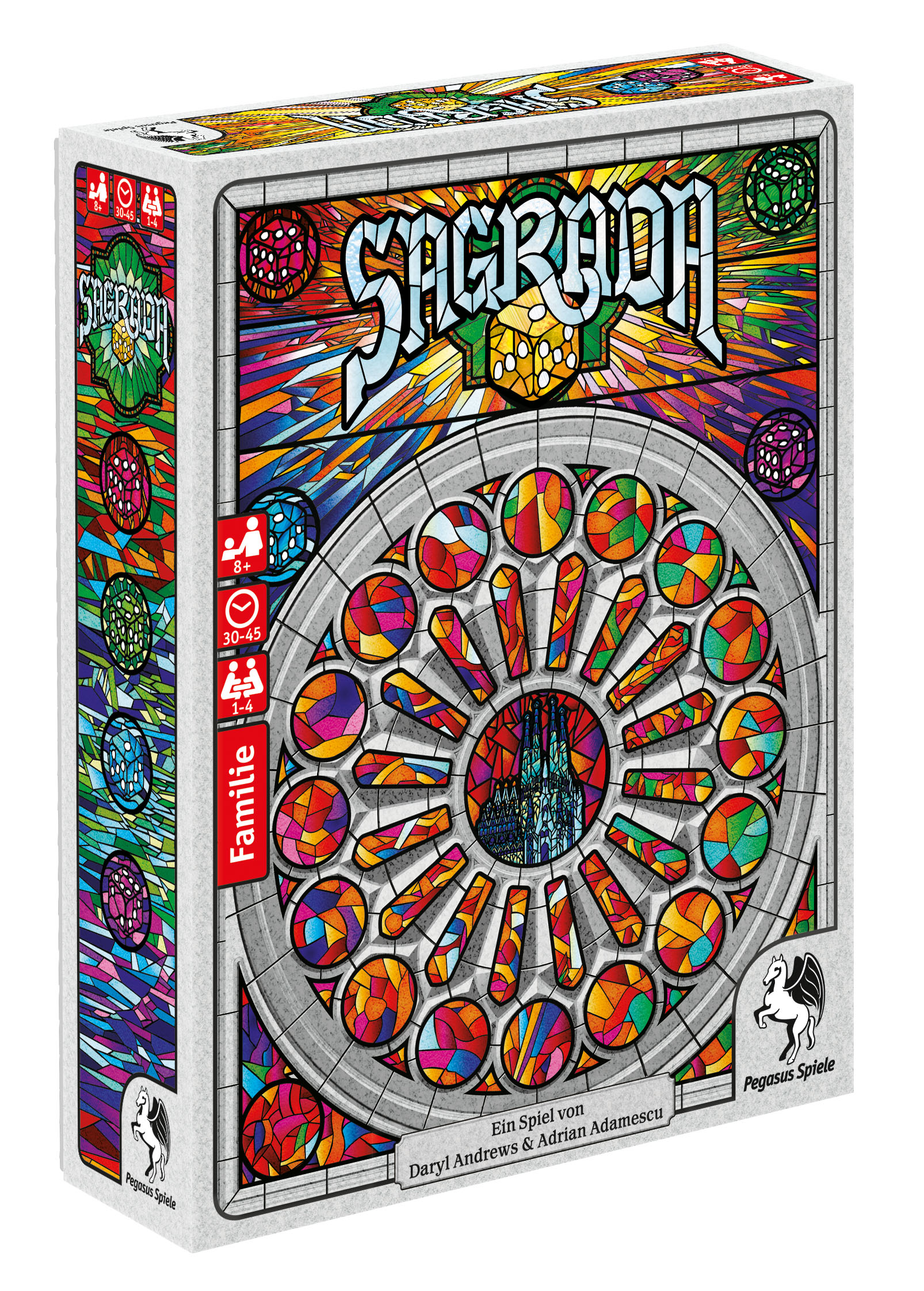 Pegasus Spiele Sagrada Brettspiel – Puzzle, 1–4 Spieler, ab 8 Jahren