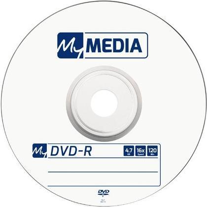 VERBATIM 1x50 MyMedia DVD-R 4,7GB 16x Speed matt silver Wrap (69200)