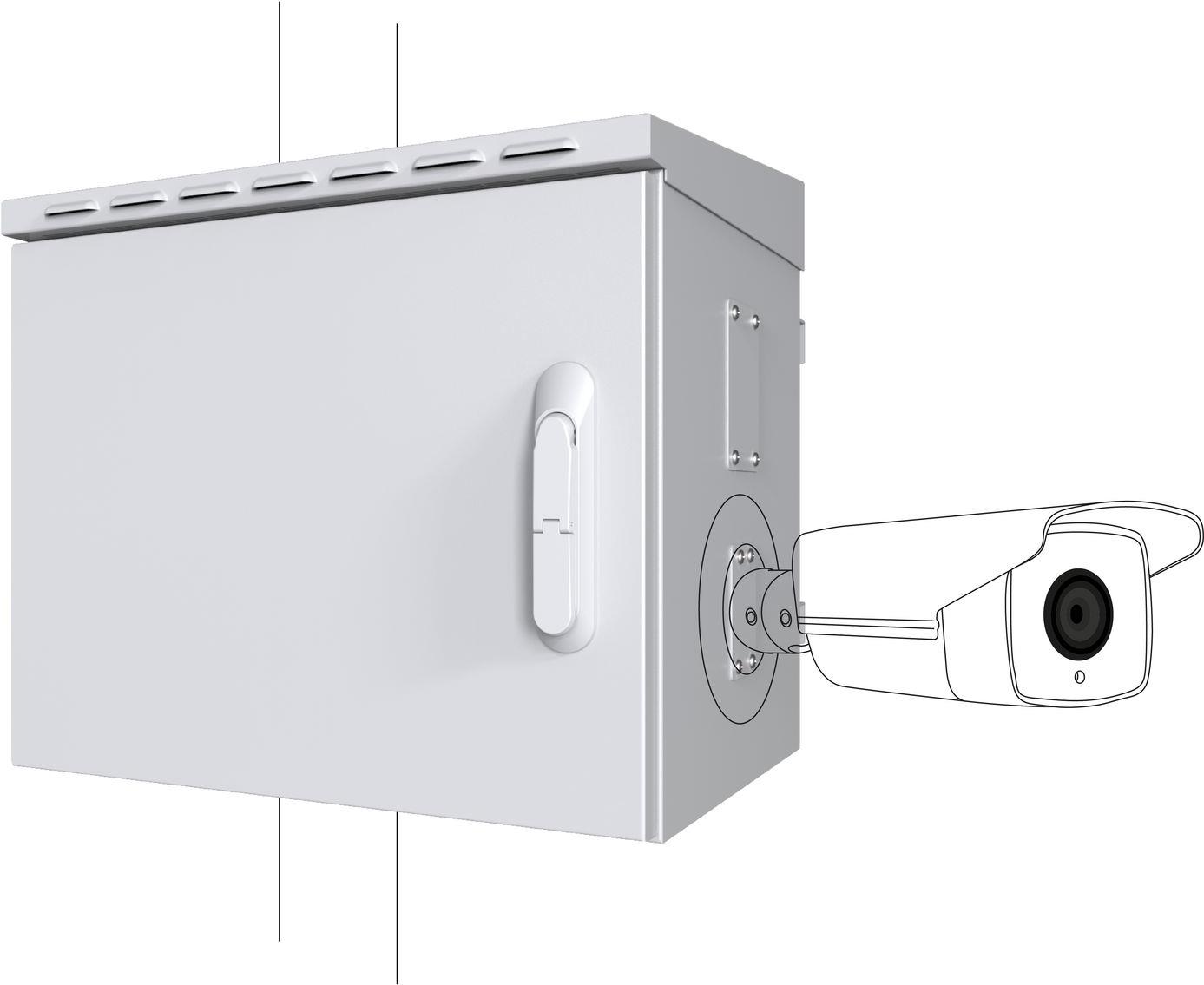 Lanview RCCTV005. Rack-Kapazität: 0U, Internationale Schutzart (IP-Code): IP66. Gewicht: 29 kg. Produktfarbe: Weiß (RCCTV005)