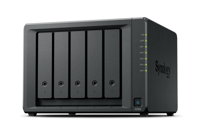 Synology DX525 5-Bay Speichergehäuse SATA USB-C Schwarz