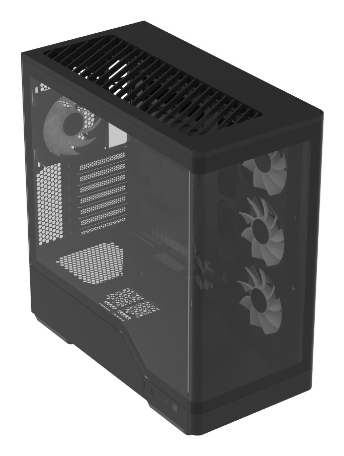 Aerocool P500A Midi Tower Gehäuse ATX Schwarz