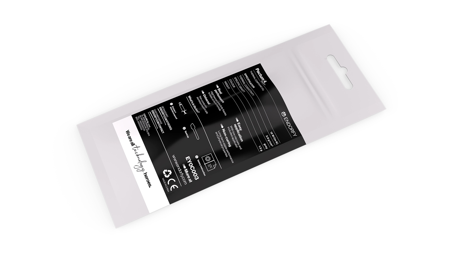 Endorfy Pactum 4 Wärmeleitpaste 12 W/m·K 1,5 g Grau