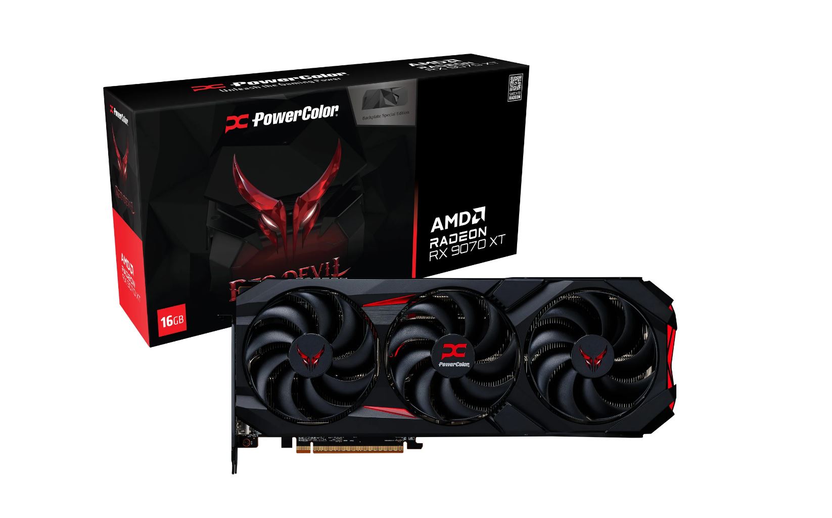 PowerColor Red Devil Radeon RX 9070 XT 16 GB GDDR6 OC SE Schwarz