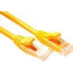 ACT Yellow 1 meter U/UTP CAT5E patch cable component level with RJ45 connectors. Cat5e u/utp component yl 1.00m (IK5801)