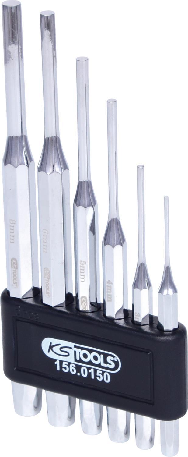 KS TOOLS Splintentreibersatz, hochglanz verchromt, 6-tlg. (156.0150)