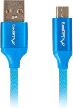 Lanberg CA-USBM-20CU-0010-BL USB Kabel 1 m 2.0 Micro-USB A USB A Blau (CA-USBM-20CU-0010-BL)