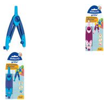 Pelikan griffix Schulzirkel Sweet Berry, Hängefaltschachtel aus Kunststoff, rutschhemmende Oberfläche, stabile Doppel - 1 Stück (700955)