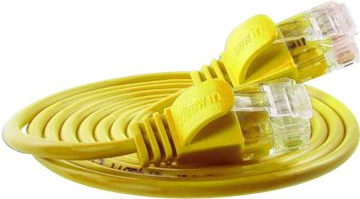 SLIM UL6 05 GE - Cat.6 SLIM-Light-Kabel, U/UTP, 0,5 m, gelb (PKW-LIGHT-K6 0.5 GE)