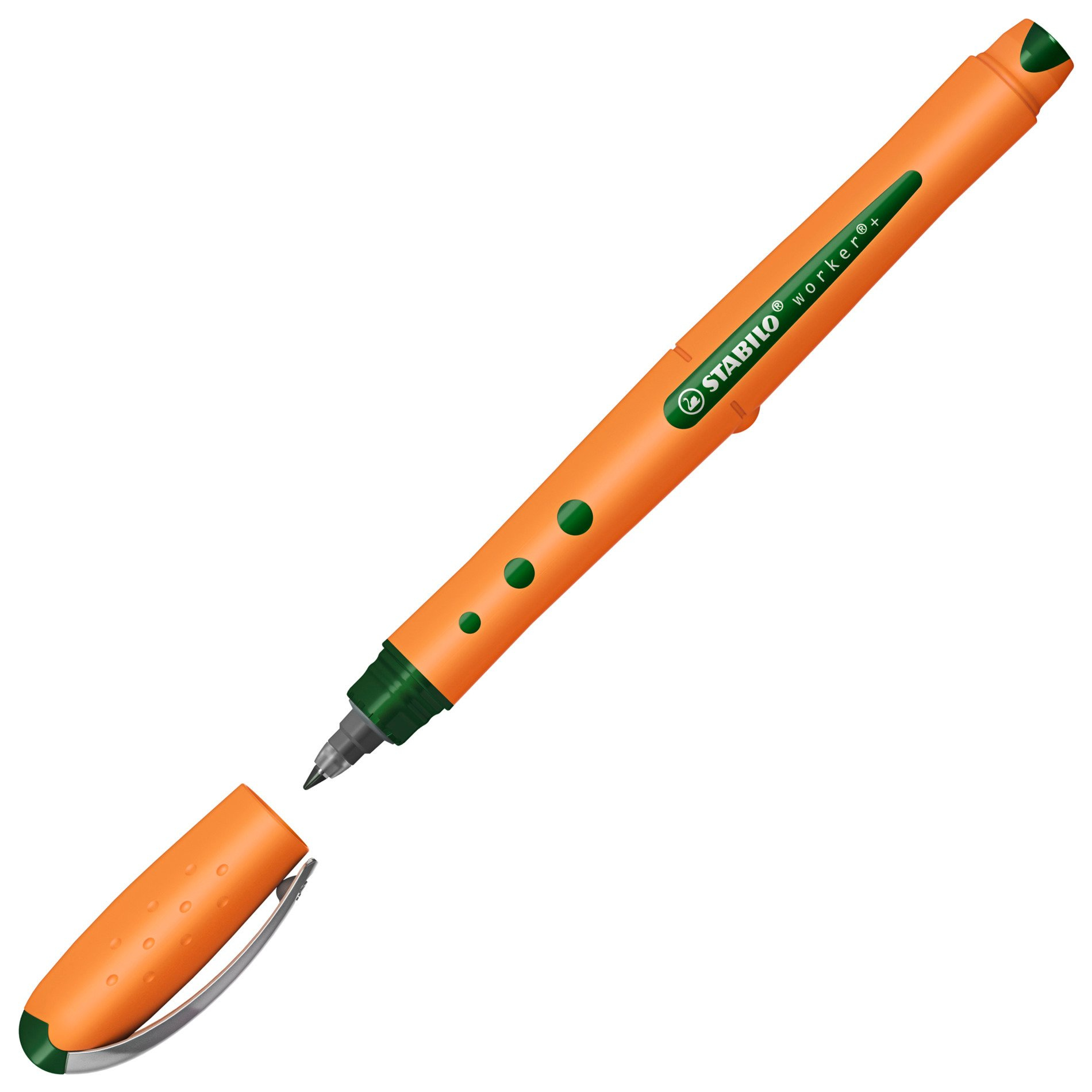 STABILO worker+ medium Tintenroller 0,5 mm Mittel Grün