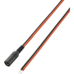 VOLTCRAFT Niedervolt-Anschlusskabel Niedervolt-Buchse - Kabel, offenes Ende 5.5 mm 2.5 mm 5.5 mm 2.5 mm 2 m 1 St. (93025c181)