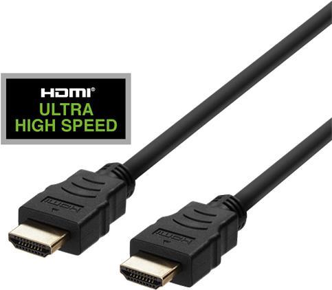 Deltaco HU-10 HDMI-Kabel 1 m HDMI Typ A (Standard) Schwarz (HU-10)