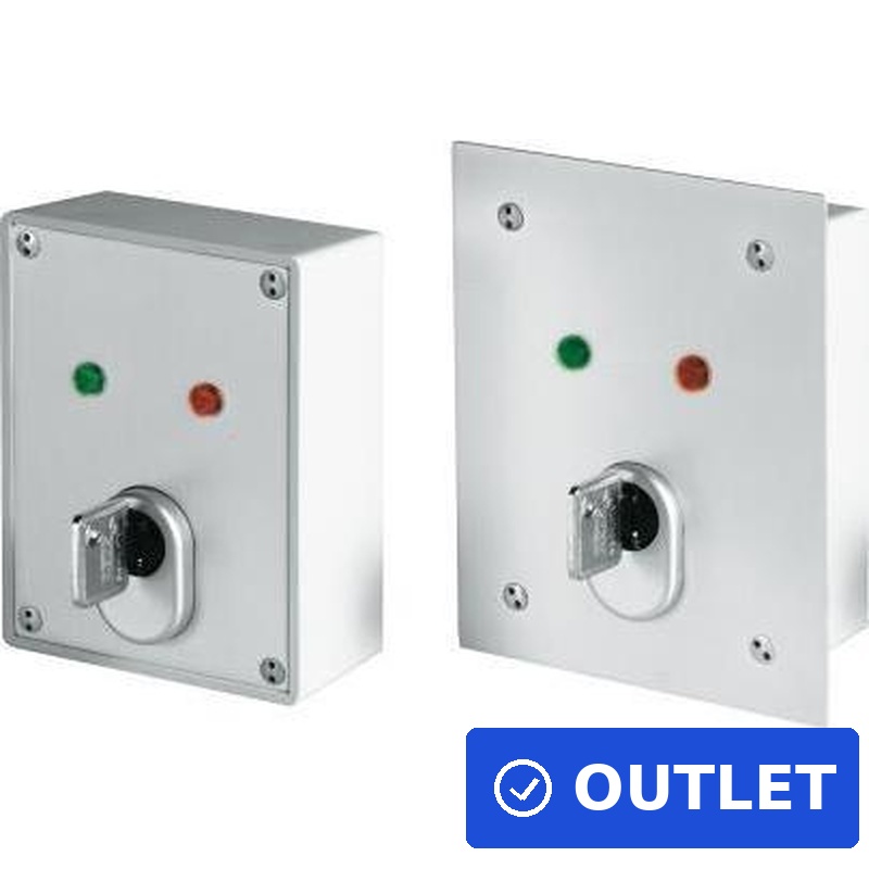 Security-Center Unterputz-Schlüsselschalter - ECOLINE Unterputz-Schlüsselschalter. Mit einem Dreh ist Ihre Anlage scharf bzw. unscharf. (SE1100) (B-Ware)