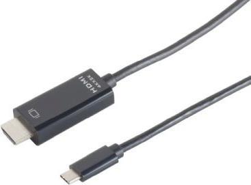 HDMI A Stecker auf USB 3.1 C Stecker, 4K2K, schwarz, 1m (39910206)