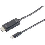 HDMI A Stecker auf USB 3.1 C Stecker, 4K2K, schwarz, 1m (39910206)