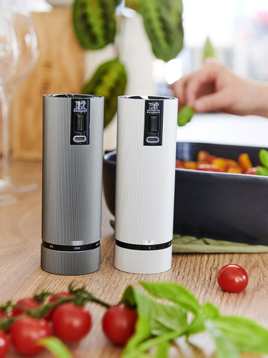 Peugeot Saveurs Line Duo Electric 15cm U'SELECT Carbon + ms aluminium Grau