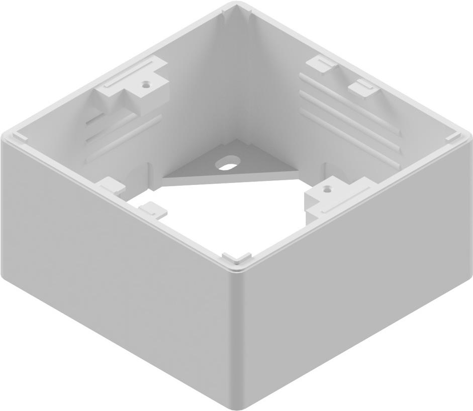 EasyLan preLink / fixLink Datendose weiß, 80x80x42 mm RAL 9010 (CKVDAP90)