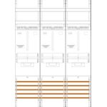 f-tronic Zählerfeld 3-feldrig Z31B H=1050mm 3-3.HZ 7141305 1 (7141305)