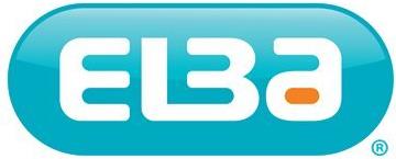 ELBA OrdnerRückenschild "ELBA RADO" - breit-extra kurz weiß, Aufdruck: schwarz-grün, selbstklebend (04619)