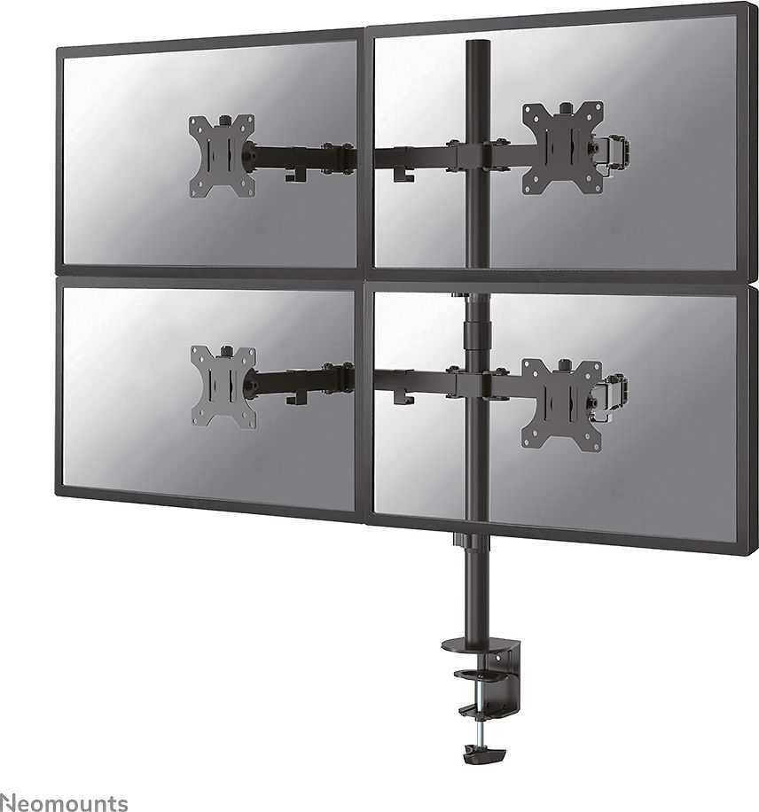 Neomounts FPMA-D550D4 Befestigungskit für 4 Monitore 13"-32" Full-Motion Schwarz