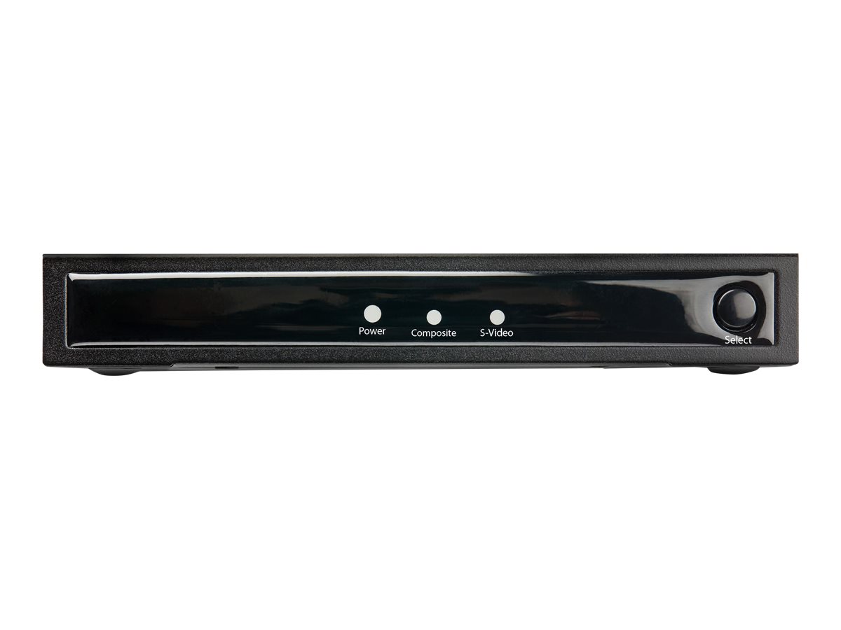 StarTech.com VID2HDCON2 S-Video/Composite zu HDMI Konverter mit Audio, 720p, NTSC/PAL - Schwarz