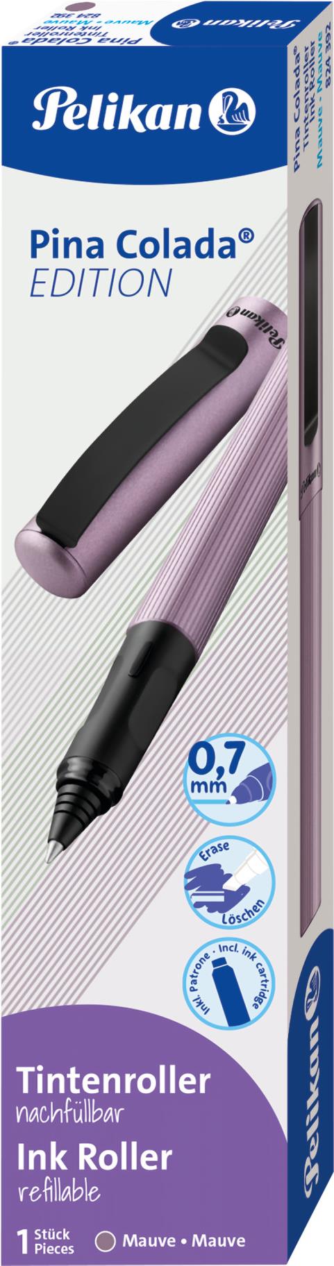 Pelikan Pina Colada Edition. Bauart: Stick Pen, Produktfarbe: Malve, Schreibfarben: Blau. Verpackungsart: Box, Menge pro Packung: 1 Stück(e) (824392)