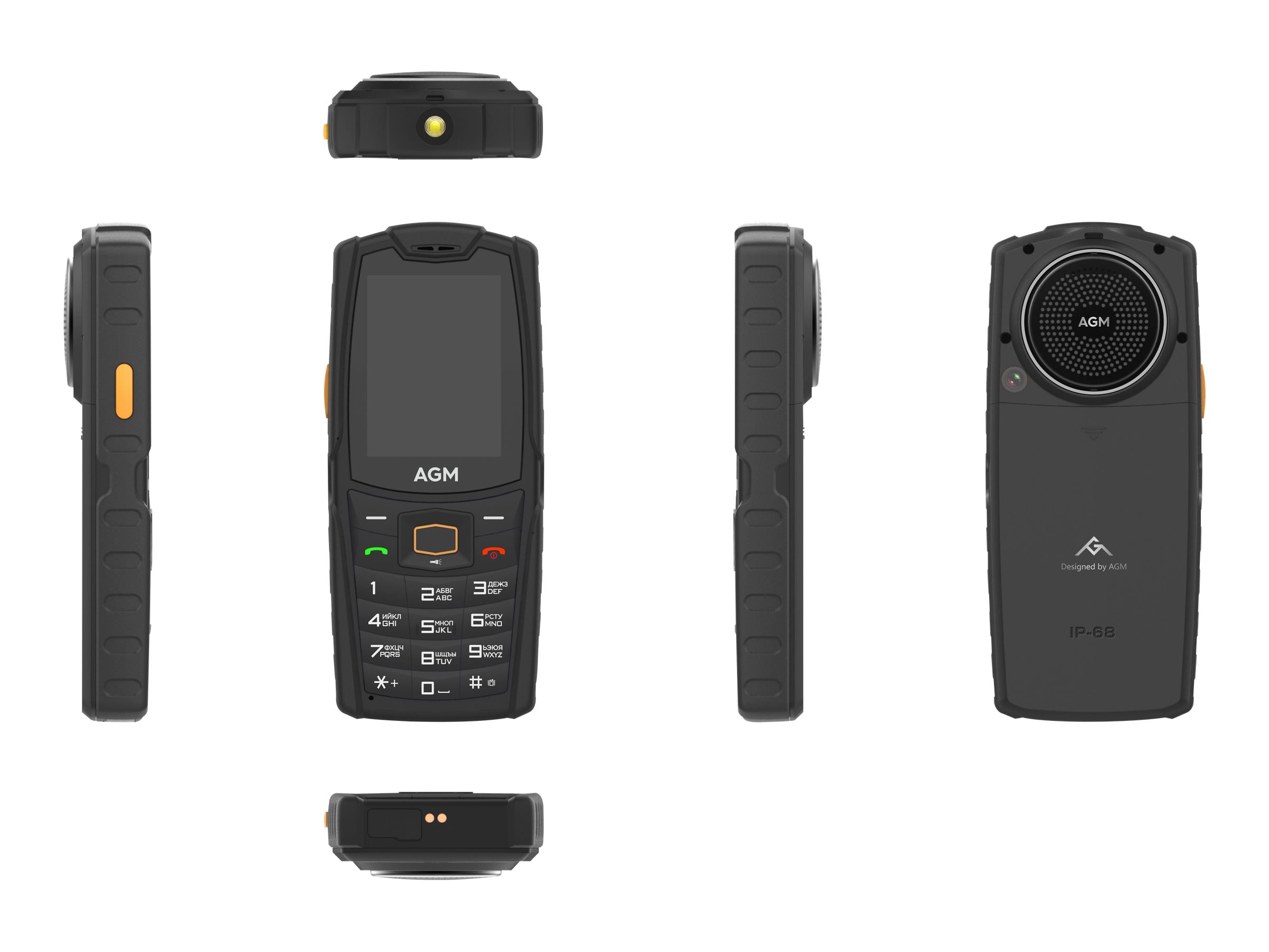 AGM M6 4G Outdoor 2,4" Feature Phone Dual-SIM Schwarz