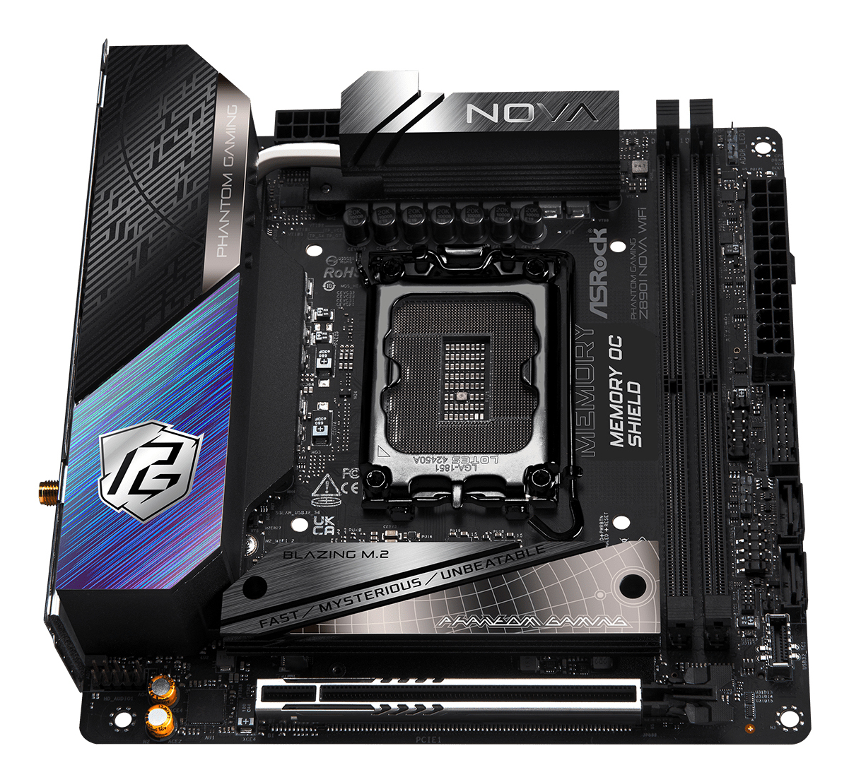 ASRock Phantom Gaming Z890I NOVA WIFI Mini-ITX LGA1851 Schwarz