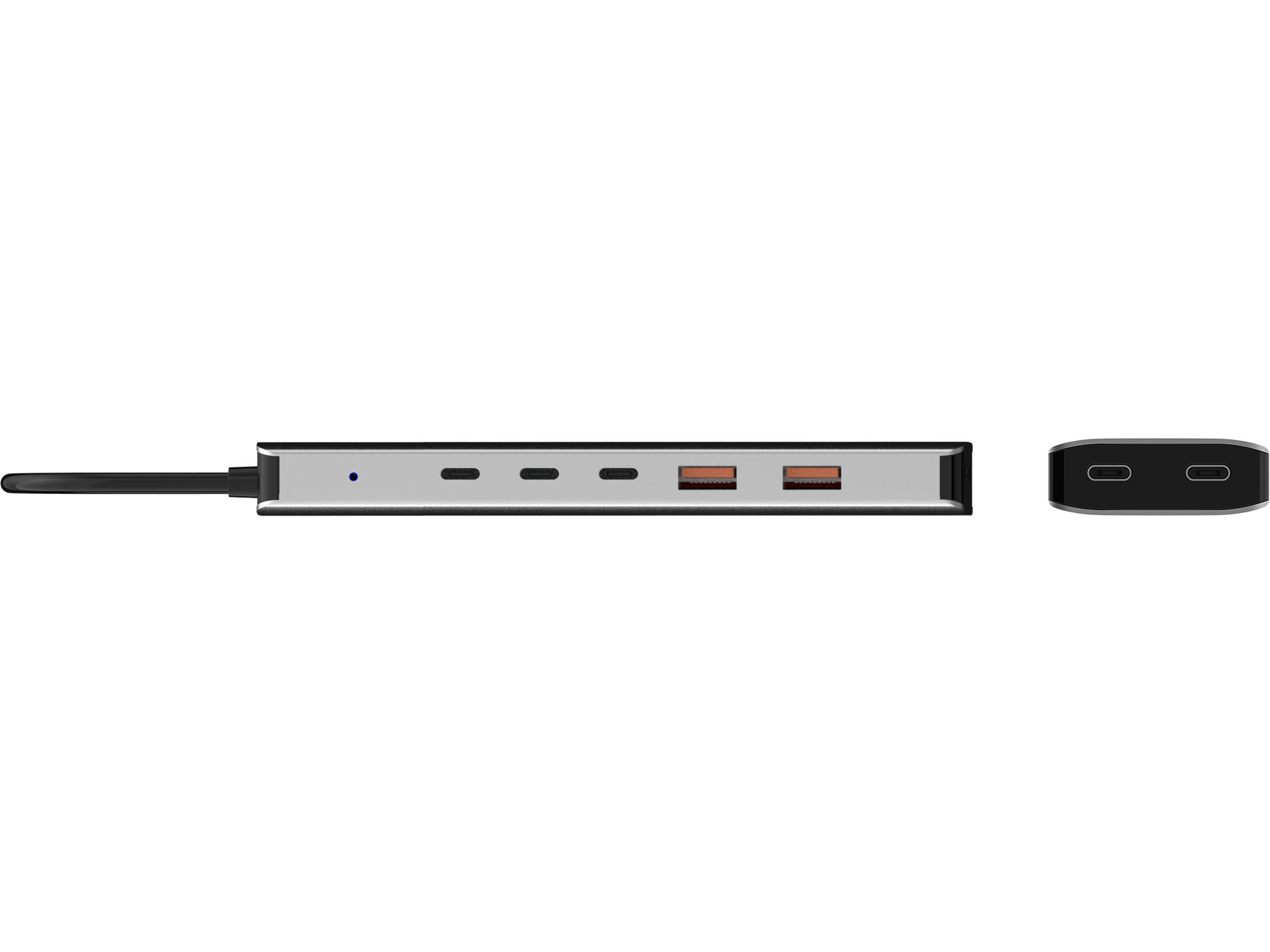 Sandberg USB-C Hub 100W 5x USB-C 3.2 Gen 2 + 2x USB-A Grau