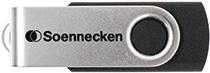 Soennecken 71616 USB-Stick 8 GB USB Typ-A 2.0 Schwarz - Silber (71616)