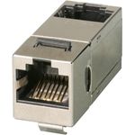 EFB-Elektronik Keystone Einbauadapter RJ45 STP, Cat.6A, 90° Anschluß, Edelstahlblechgehäuse Hersteller: EFB Elektronik (37483.1)